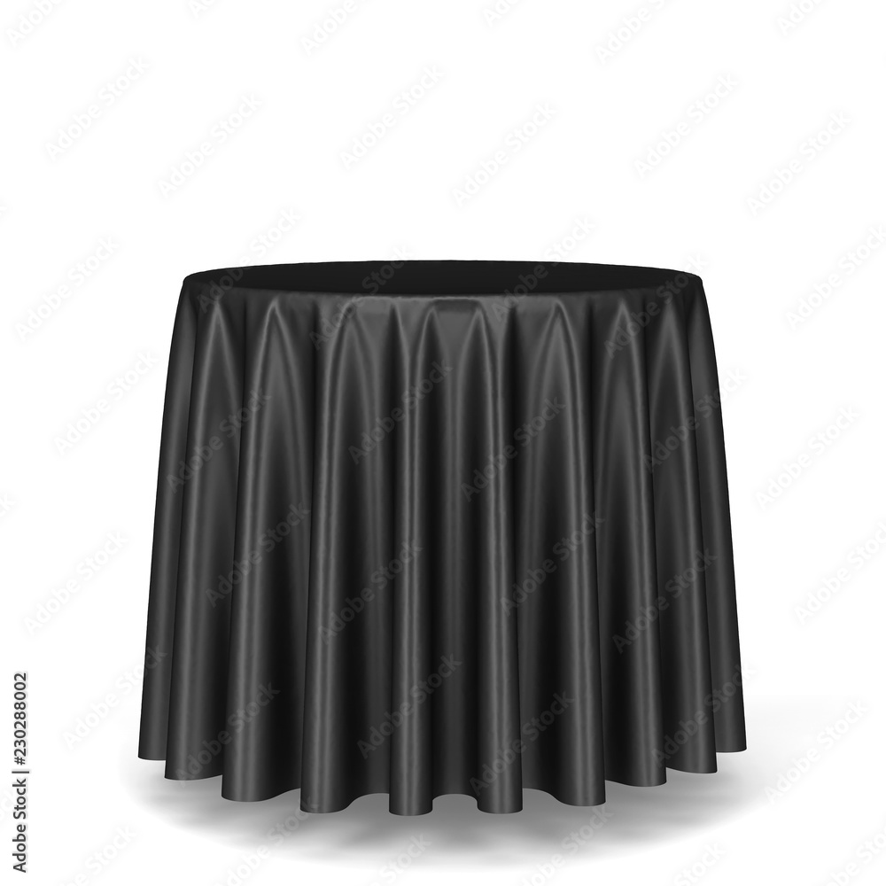 Wall mural Blank round tablecloth