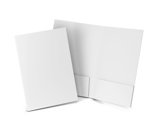 Blank paper folder mockup - obrazy, fototapety, plakaty