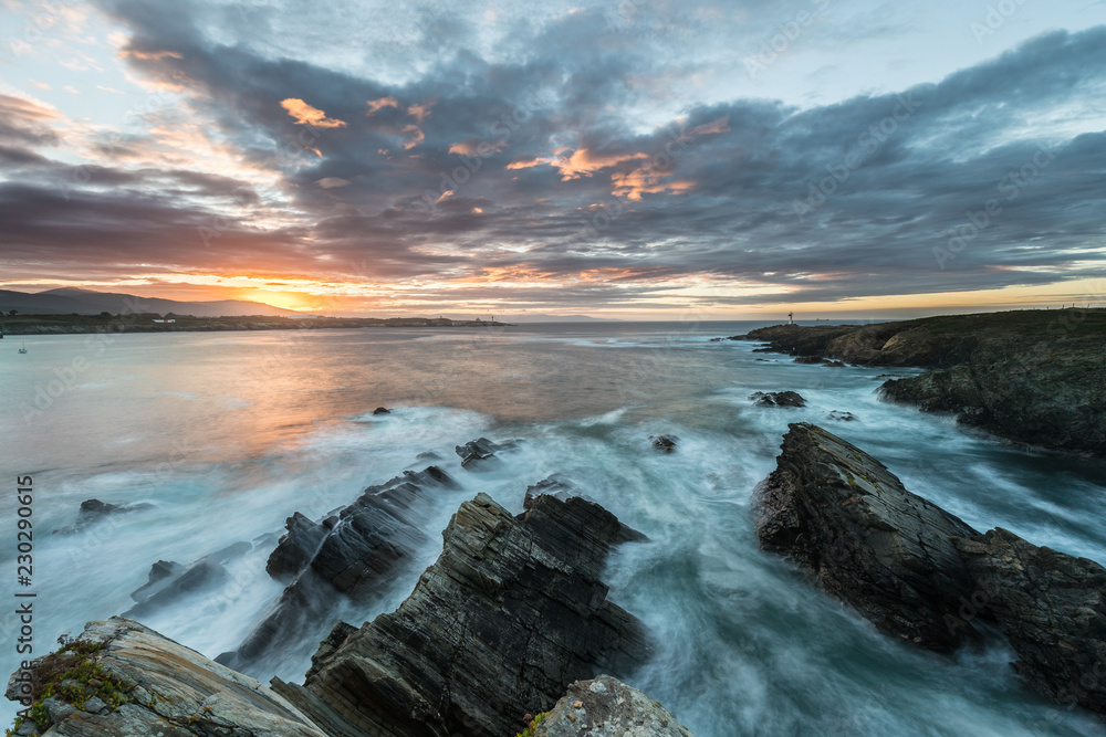 Wall mural Sunset on the coasts of Galicia!