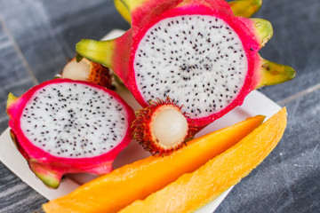 Fresh, exotic, organic fruits