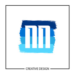 Initial NN Letter Logo Template Design