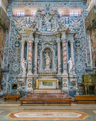 Chapel of Santa Caterina d'Alessandria in the Church of Santa Caterina in Palermo. Sicily, southern Italy.
