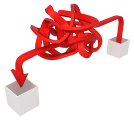 Arrow Red Tangled Box Transfer