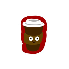 Nice Cup of coffee. Children's illustration