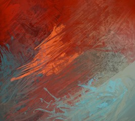 Naklejka premium Abstract canvas. Handmade painting.