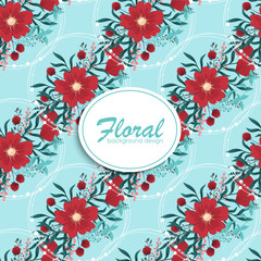 Trendy Seamless Floral Pattern in Vector illustration