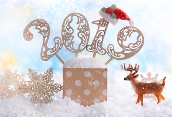 Christmas or New Year festive card