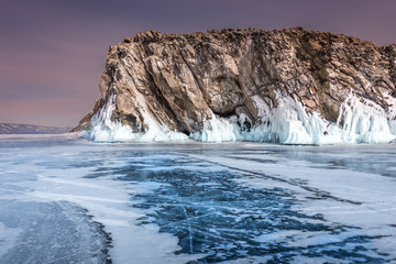 Wondeful ice of Baikal lake