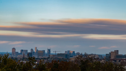 Fototapeta premium Widok na Nashville TN Skyline