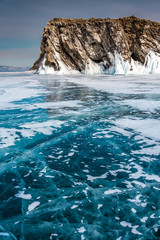 Wondeful ice of Baikal lake