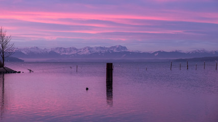 Sonnenaufgang am Starnberger See
