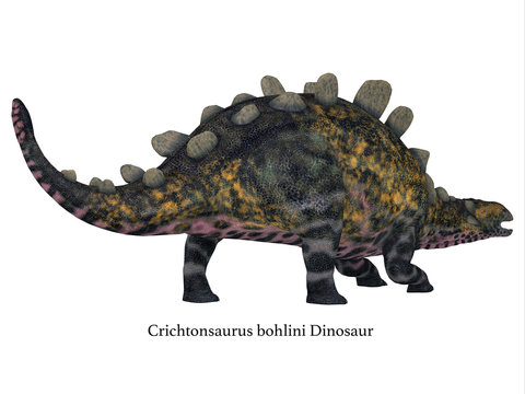 Crichtonsaurus Dinosaur Tail with Font
