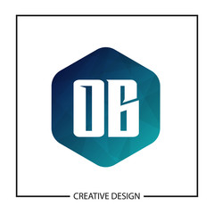 Initial OB Letter Logo Template Design