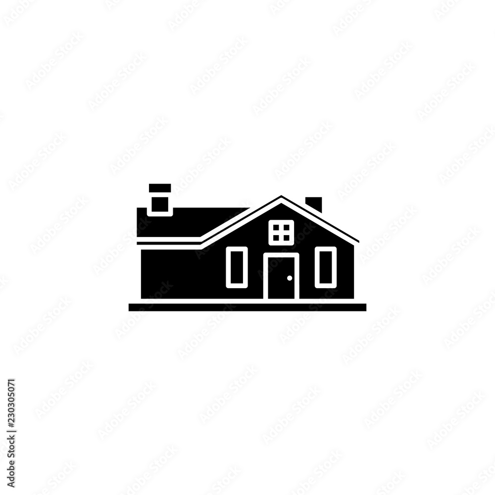 Poster house icon. simple glyph vector of buildings set for ui and ux, website or mobile application