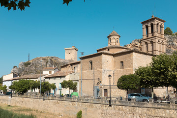 Fototapeta na wymiar Tower of Alhama de Aragón, Zaragoza, Spain
