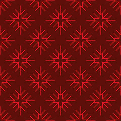 Obraz na płótnie Canvas seamless pattern geometric snow flake art deco decoration design graphic vector illustration wallpaper