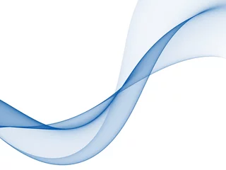 Photo sur Plexiglas Vague abstraite     Abstract smooth color wave . Curve flow blue motion illustration