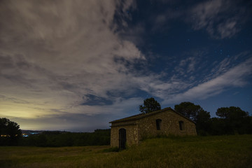 Country house at nightfall