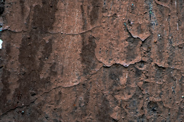 peeling paint on old wall.