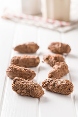 The chocolate pralines.