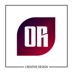 Initial OR Letter Logo Template Design