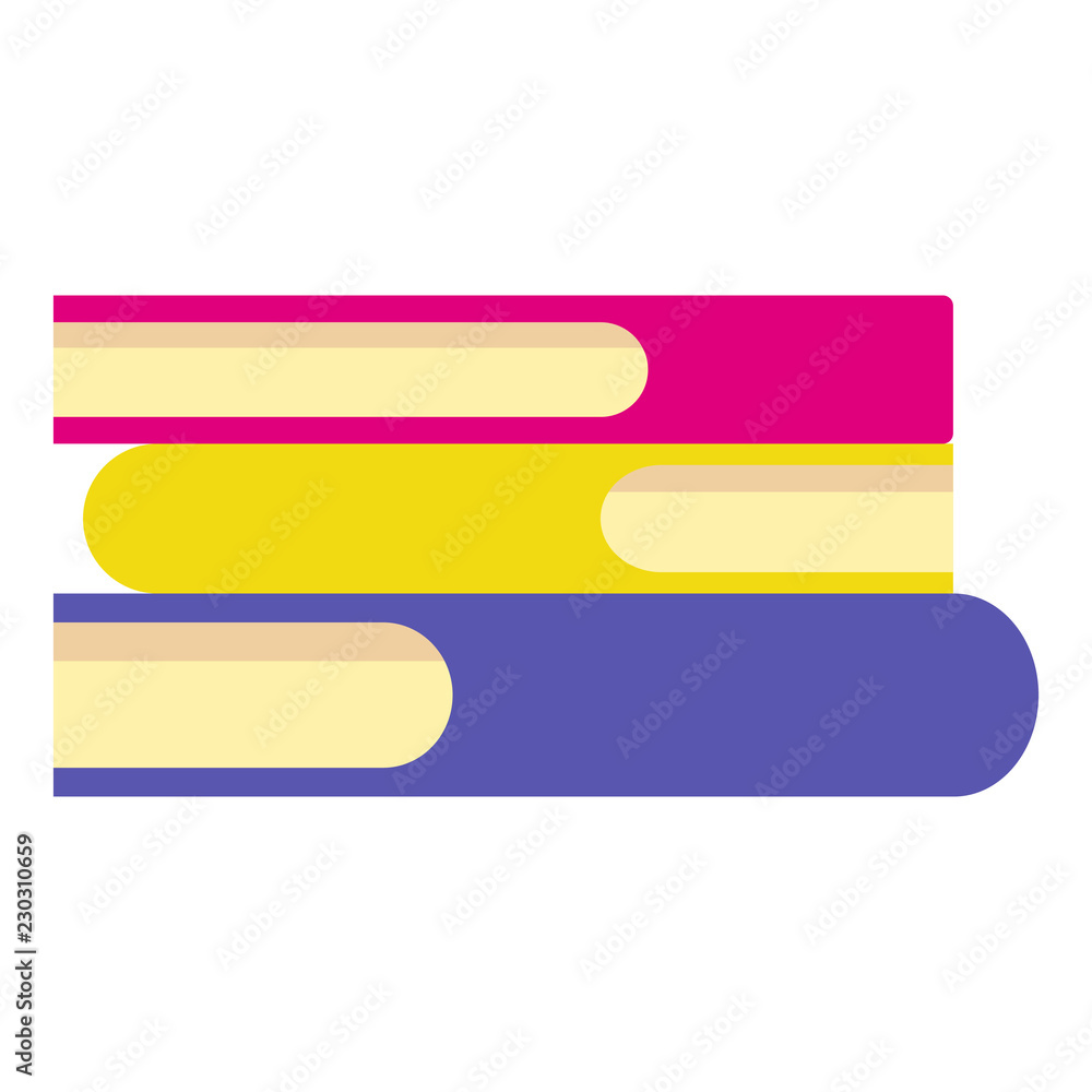 Aufkleber stack of books icon. flat illustration of stack of books vector icon for web design