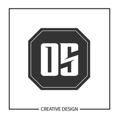 Initial OS Letter Logo Template Design
