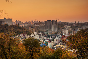 Obraz premium Kyiv Podil cityscape