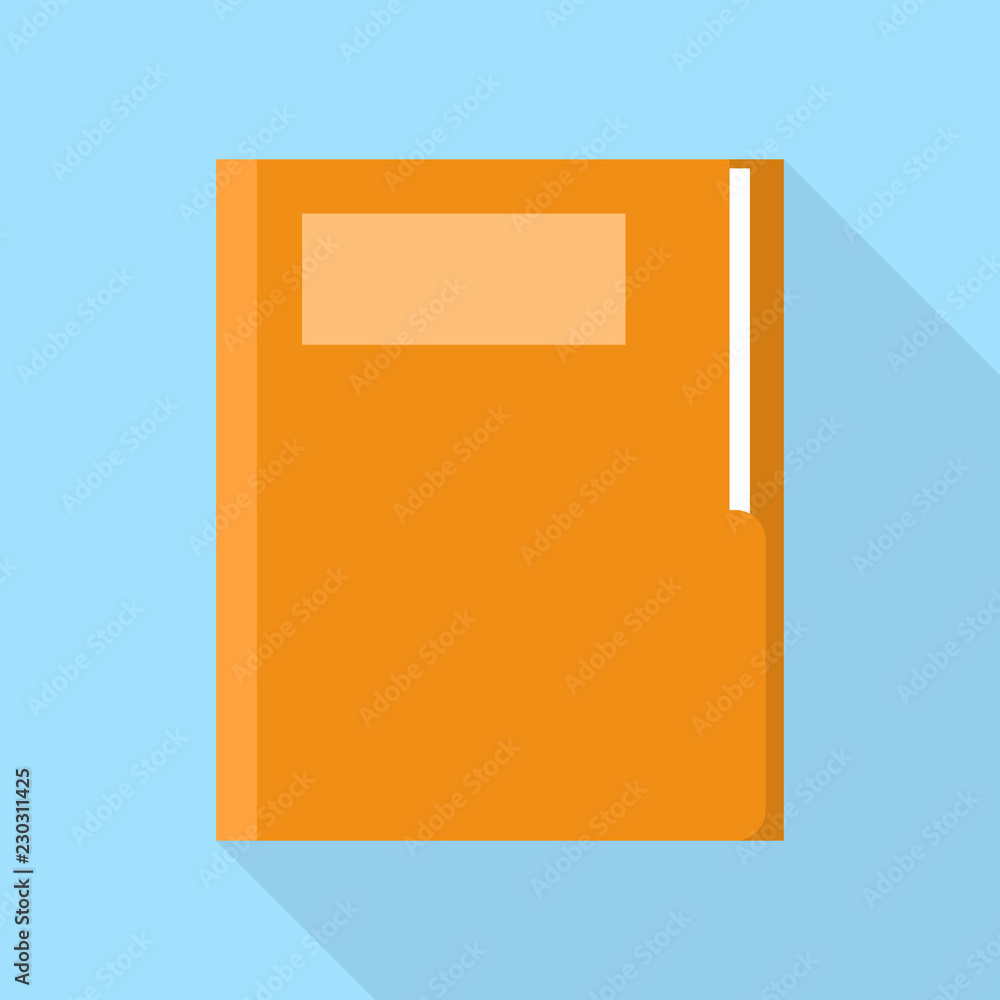 Poster Office folder icon. Flat illustration of office folder vector icon for web design