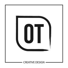 Initial OT Letter Logo Template Design