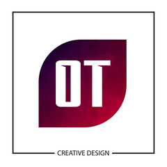 Initial OT Letter Logo Template Design