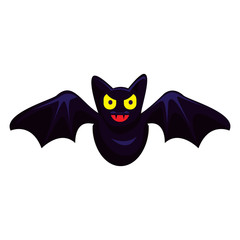 Obraz premium Fly bat icon. Cartoon of fly bat vector icon for web design