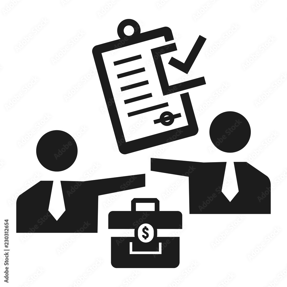 Aufkleber approved bribery paper icon. simple illustration of approved bribery paper vector icon for web desig
