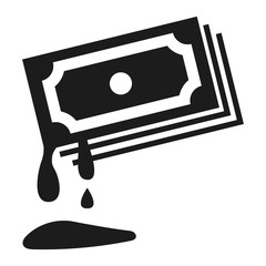 Blood money icon. Simple illustration of blood money vector icon for web design isolated on white background