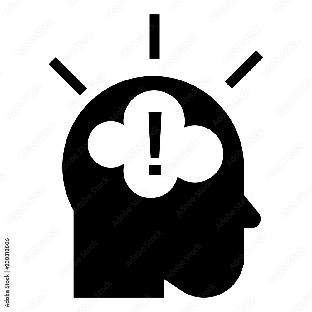 Poster idea brainstorming icon. simple illustration of idea brainstorming vector icon for web design isolat
