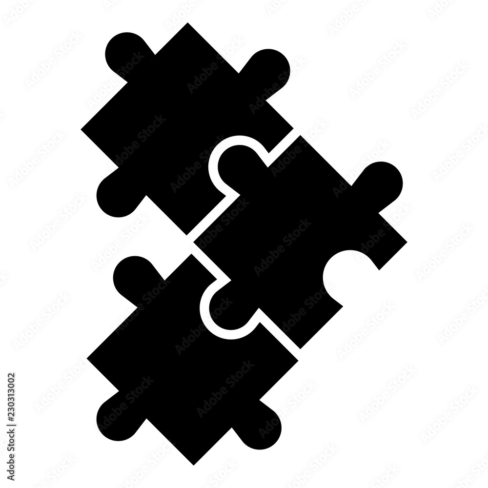 Aufkleber puzzle icon. simple illustration of puzzle vector icon for web design isolated on white background