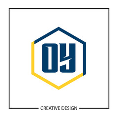 Initial OY Letter Logo Template Design