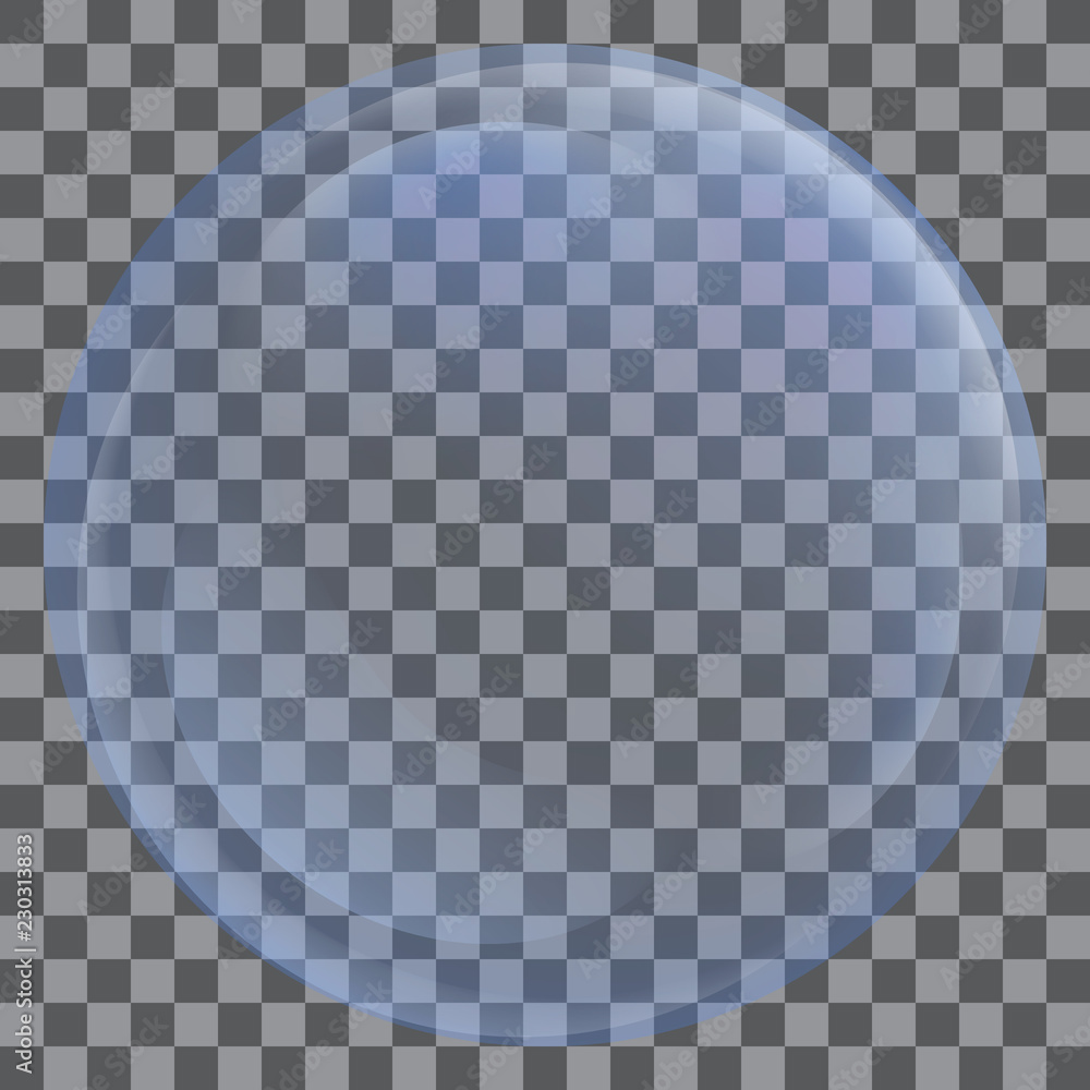 Poster soap round bubble icon. realistic illustration of soap round bubble vector icon for web design