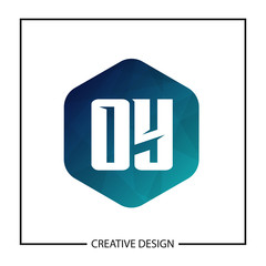 Initial OY Letter Logo Template Design