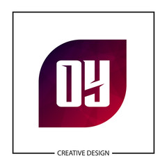 Initial OY Letter Logo Template Design
