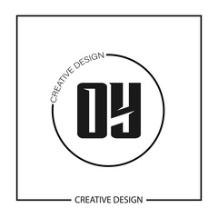 Obraz premium Initial OY Letter Logo Template Design