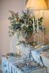 Christmas decorations in the interior