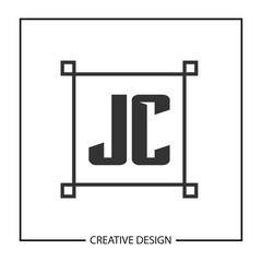 Initial JC Letter Logo Template Design