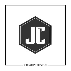 Initial JC Letter Logo Template Design