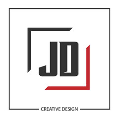 Initial JD Letter Logo Template Design