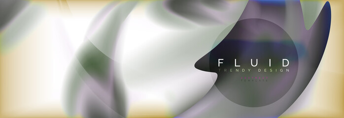 Abstract background holographic liquid colors design
