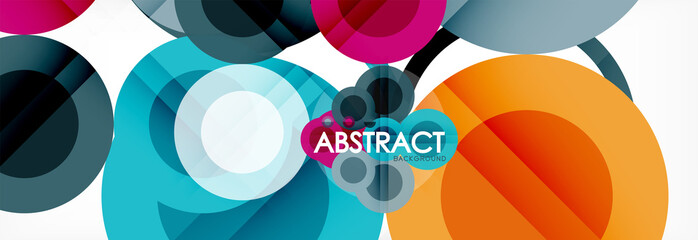 Obraz premium Circle composition abstract background