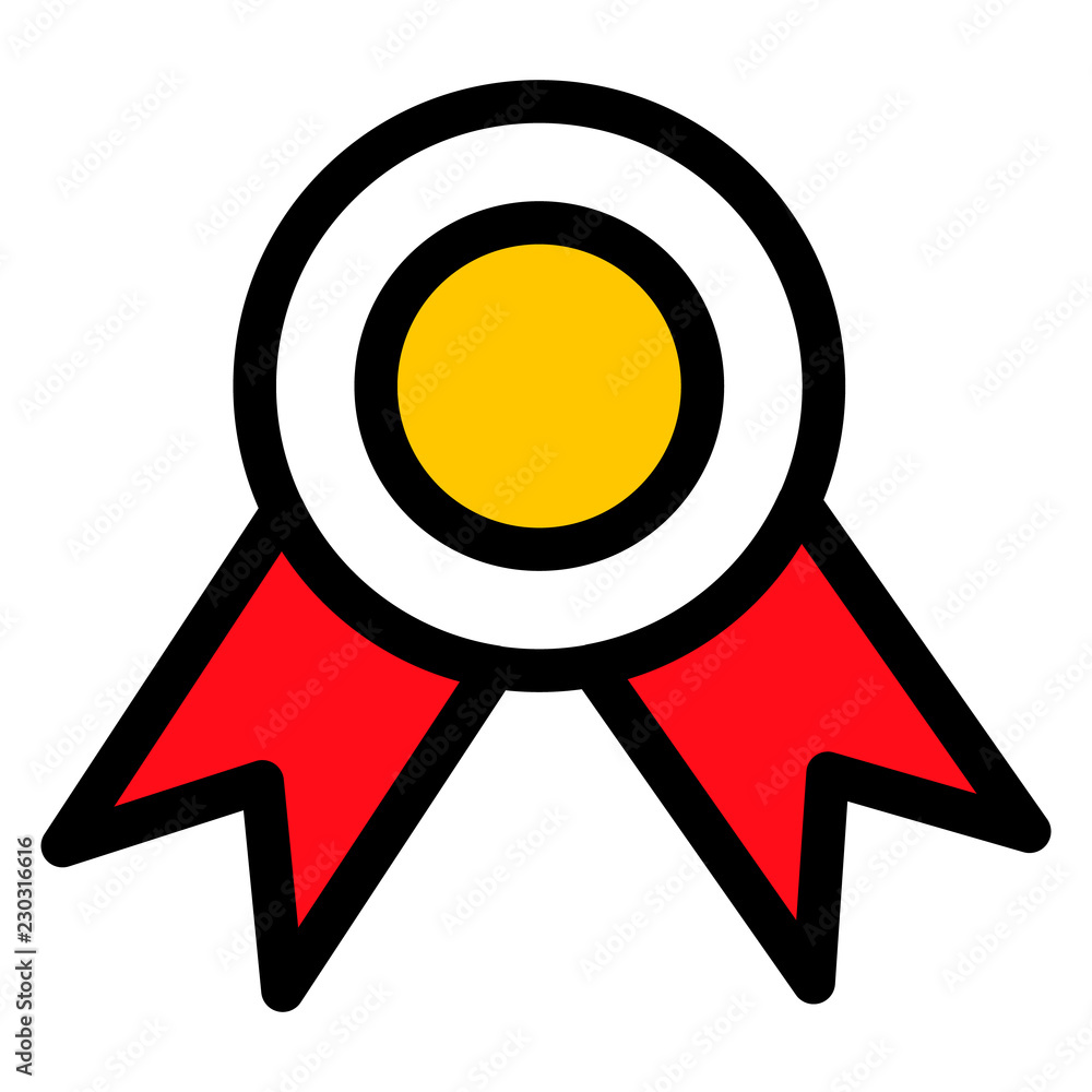 Poster emblem icon. outline emblem vector icon for web design isolated on white background