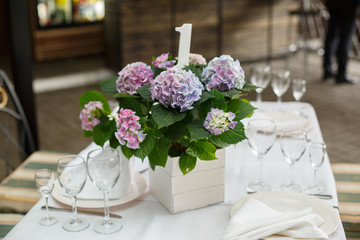 festive decoration of the wedding area.
original wooden flower basket.
photozone at the wedding.
beautiful wooden decorations.
stylish festive decoration.