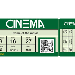 cinema ticket movie coupon admit film entertainment 